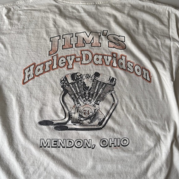 Harley-Davidson Brotherhood Motorcycles T Shirt 2X Vintage Distressed Y2K - Picture 7 of 8